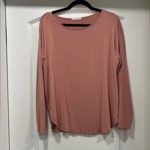 Sivana Bamboo Luxe Dusty Rose Long Sleeve Top